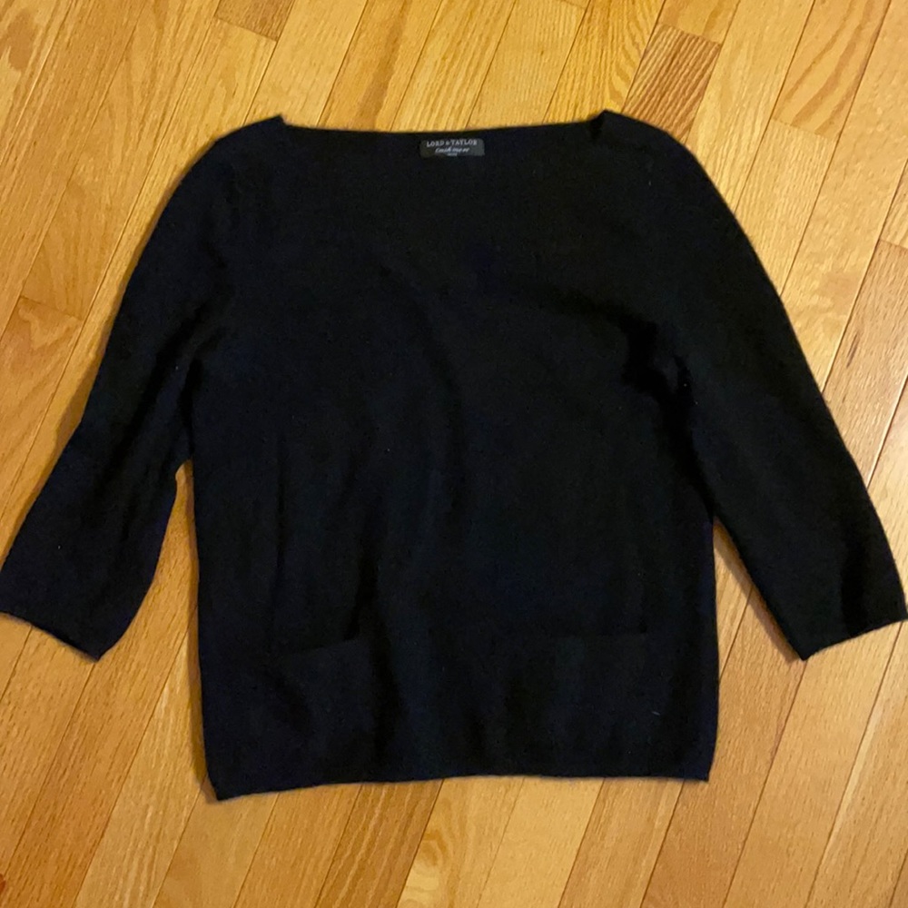 100% cashmere black sweater